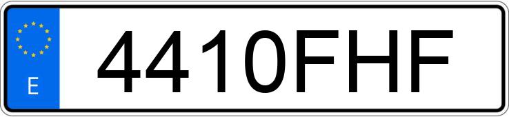 Numer rejestracyjny 4410FHF posiada BMW SERIE 5