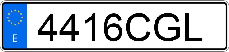 Numer rejestracyjny 4416CGL posiada SEAT IBIZA