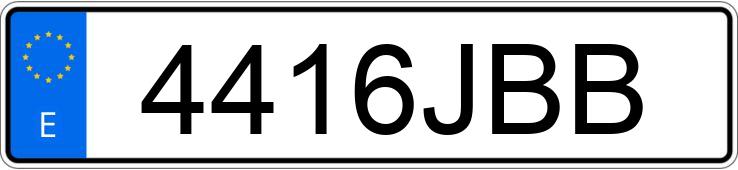Numer rejestracyjny 4416JBB posiada AUDI A4