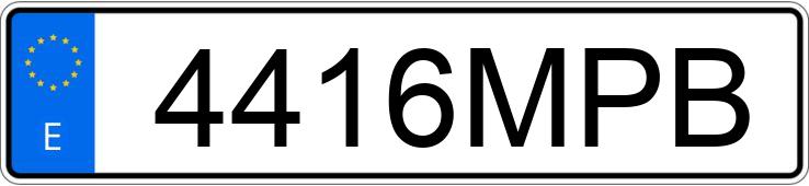 Numer rejestracyjny 4416MPB posiada AUDI A4