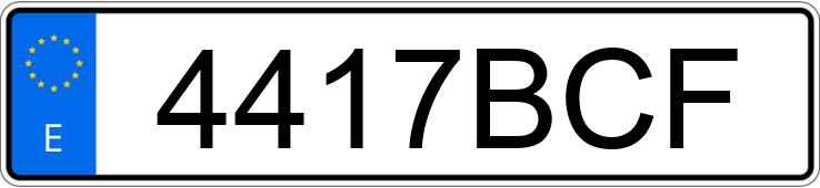 Numer rejestracyjny 4417BCF posiada NISSAN ALMERA