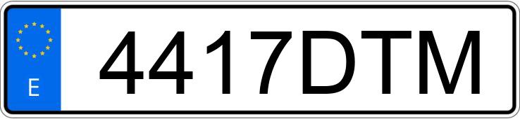 Numer rejestracyjny 4417DTM posiada CITROEN C4