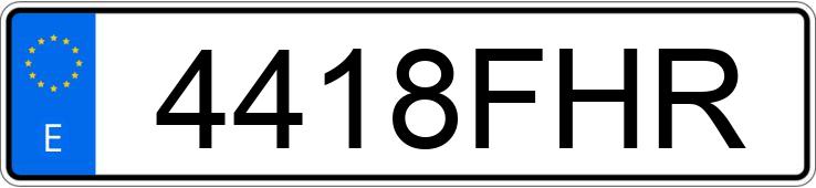 Numer rejestracyjny 4418FHR posiada CITROEN C4