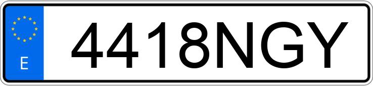 Numer rejestracyjny 4418NGY posiada LAUGE JENSEN GREAT DANE Numer rejestracyjny 4418NGY posiada LAUGE JENSEN GREAT DANE