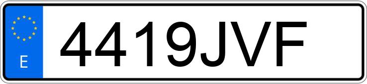 Numer rejestracyjny 4419JVF posiada FERRARI 488