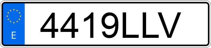 Numer rejestracyjny 4419LLV posiada TOYOTA RAV4