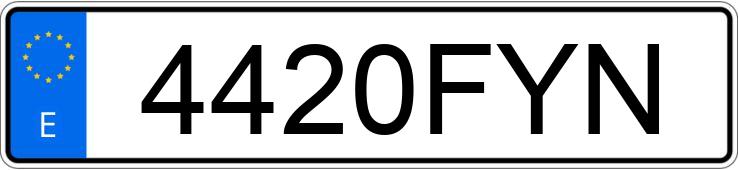 Numer rejestracyjny 4420FYN posiada CITROEN C5