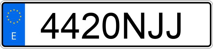 Numer rejestracyjny 4420NJJ posiada MG ZS