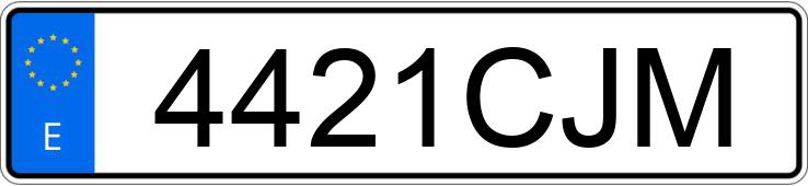 Numer rejestracyjny 4421CJM posiada MAZDA MAZDA6