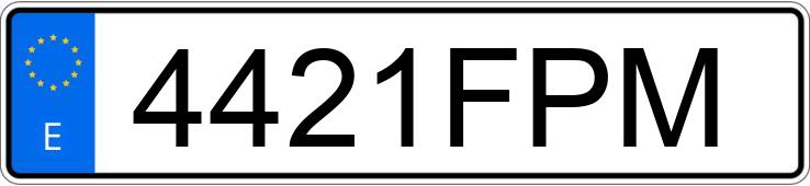 Numer rejestracyjny 4421FPM posiada RENAULT MEGANE