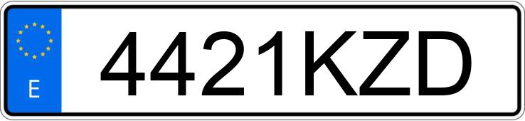 Numer rejestracyjny 4421KZD posiada SEAT TARRACO