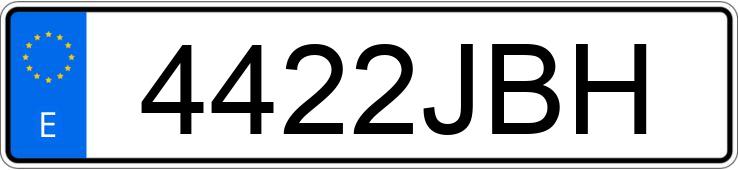 Numer rejestracyjny 4422JBH posiada MERCEDES M (166)