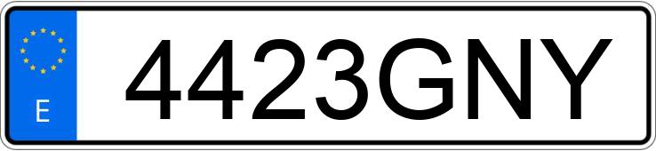 Numer rejestracyjny 4423GNY posiada SEAT IBIZA Numer rejestracyjny 4423GNY posiada SEAT IBIZA