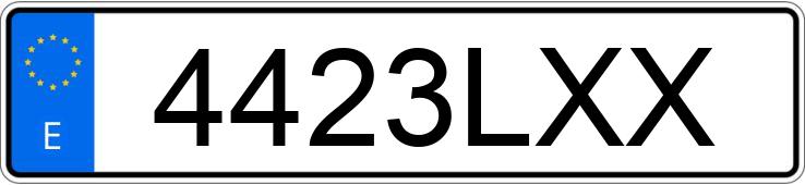 Numer rejestracyjny 4423LXX posiada PEUGEOT BOXER Numer rejestracyjny 4423LXX posiada PEUGEOT BOXER