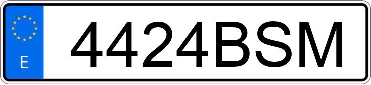 Numer rejestracyjny 4424BSM posiada MITSUBISHI MONTERO 3.2 DID GLS