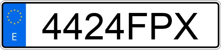 Numer rejestracyjny 4424FPX posiada OPEL ZAFIRA