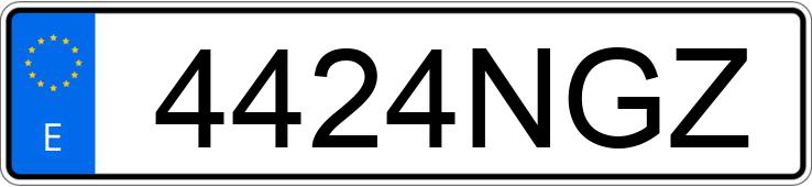 Numer rejestracyjny 4424NGZ posiada CITROEN C3