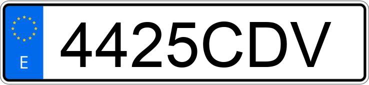 Numer rejestracyjny 4425CDV posiada SEAT ALHAMBRA