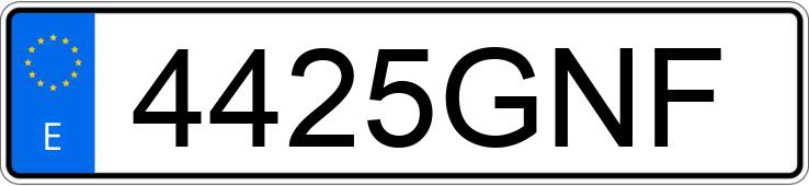 Numer rejestracyjny 4425GNF posiada RENAULT MEGANE