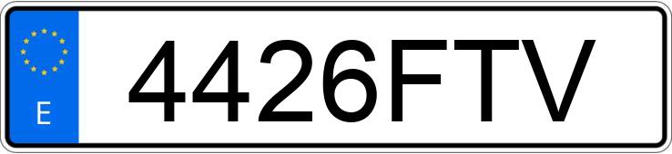 Numer rejestracyjny 4426FTV posiada PEUGEOT PARTNER Numer rejestracyjny 4426FTV posiada PEUGEOT PARTNER