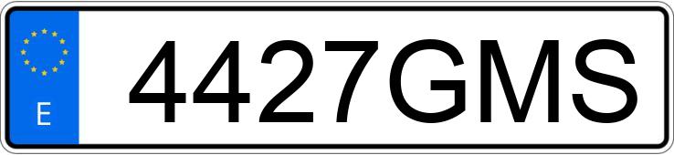 Numer rejestracyjny 4427GMS posiada MERCEDES C (204)