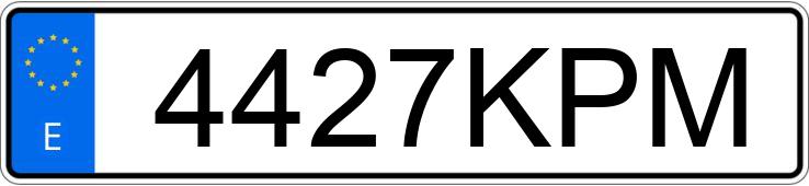 Numer rejestracyjny 4427KPM posiada BMW SERIE 4