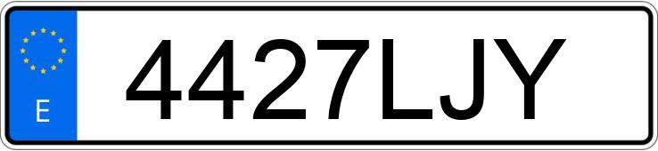 Numer rejestracyjny 4427LJY posiada VOLKSWAGEN MULTIVAN