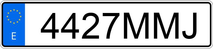 Numer rejestracyjny 4427MMJ posiada MAZDA MAZDA3