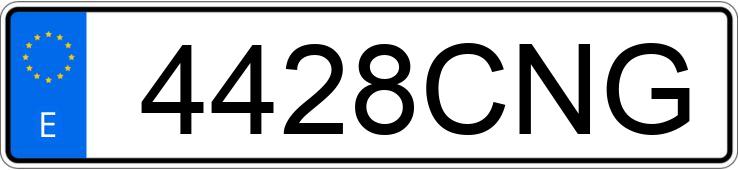 Numer rejestracyjny 4428CNG posiada RENAULT MEGANE