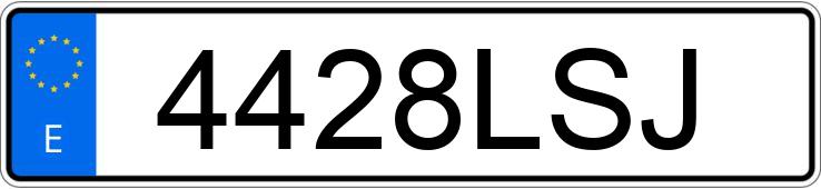 Numer rejestracyjny 4428LSJ posiada SEAT TARRACO
