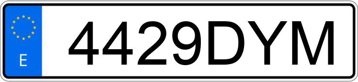 Numer rejestracyjny 4429DYM posiada SUZUKI GRAND VITARA