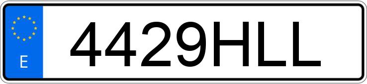Numer rejestracyjny 4429HLL posiada MERCEDES R (251)