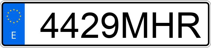 Numer rejestracyjny 4429MHR posiada VOLKSWAGEN GOLF