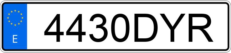 Numer rejestracyjny 4430DYR posiada FORD FOCUS