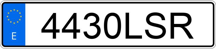 Numer rejestracyjny 4430LSR posiada MINI MINI