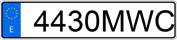 Numer rejestracyjny 4430MWC posiada SKODA KAMIQ