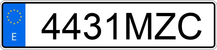 Numer rejestracyjny 4431MZC posiada VOLKSWAGEN CRAFTER