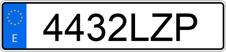 Numer rejestracyjny 4432LZP posiada TOYOTA COROLLA