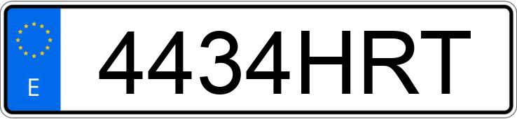 Numer rejestracyjny 4434HRT posiada FORD TRANSIT