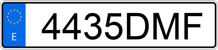 Numer rejestracyjny 4435DMF posiada SEAT CORDOBA