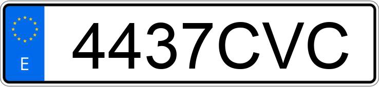 Numer rejestracyjny 4437CVC posiada RENAULT G