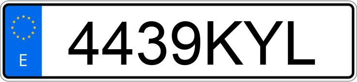 Numer rejestracyjny 4439KYL posiada MERCEDES C 240 (202)