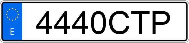 Numer rejestracyjny 4440CTP posiada BMW SERIE 3