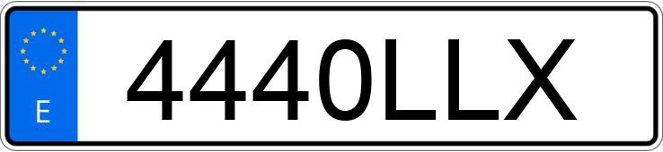 Numer rejestracyjny 4440LLX posiada SEAT IBIZA