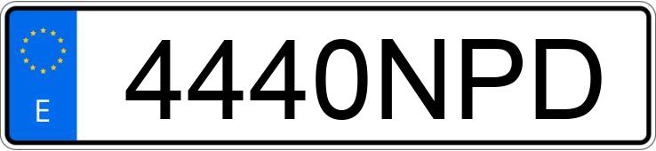 Numer rejestracyjny 4440NPD posiada OMODA 5