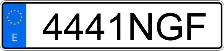 Numer rejestracyjny 4441NGF posiada OPEL CORSA