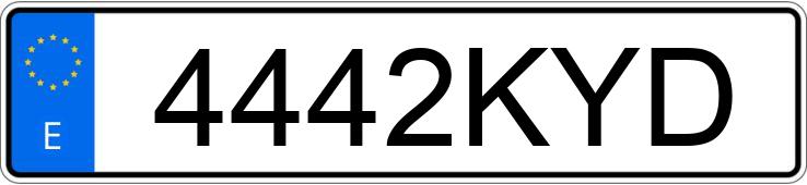 Numer rejestracyjny 4442KYD posiada DACIA LOGAN