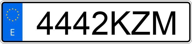 Numer rejestracyjny 4442KZM posiada SEAT LEON