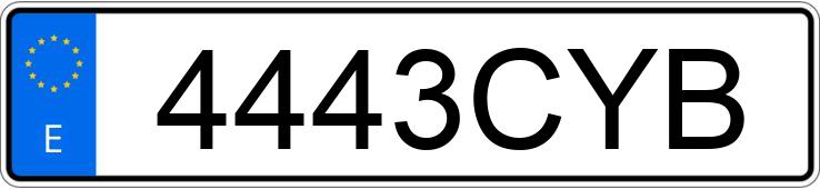 Numer rejestracyjny 4443CYB posiada BMW SERIE 3