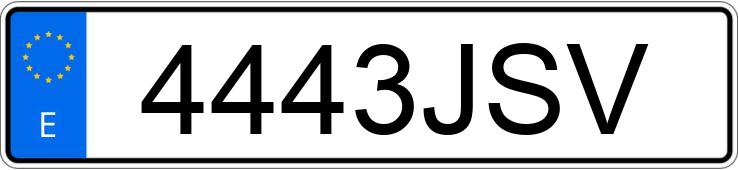 Numer rejestracyjny 4443JSV posiada KIA CEED